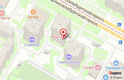 Парикмахерская салонов ВОскресенье на Шлиссельбургском проспекте на карте