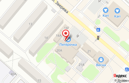 Супермаркет Пятёрочка в Красноярске на карте