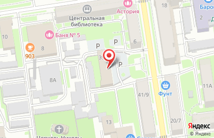 Отделение полиции №1 на улице Максима Горького на карте