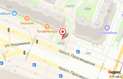 Кулинария Кио на проспекте Просвещения на карте