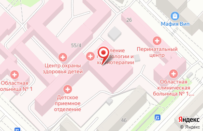 Центр охраны здоровья детей, Тюменская областная клиническая больница №1 на карте