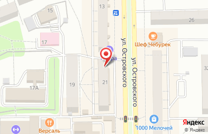 Ломбард Просто 585 на улице Островского на карте