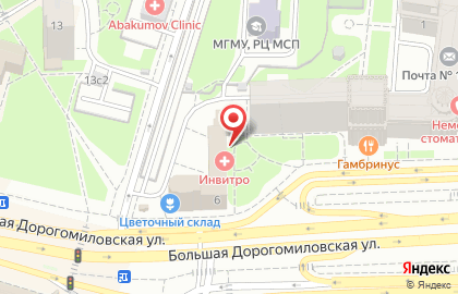 ИНВИТРО на Киевской на карте