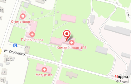 Комаричская центральная районная больница на карте
