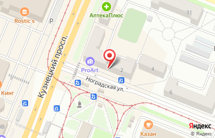 Областной кадастровый центр на Ноградской улице на карте