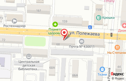 Салон красоты Flamingo на улице Полежаева на карте