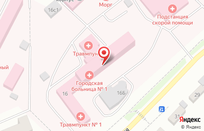 Братская городская больница №1, ОГАУЗ на карте