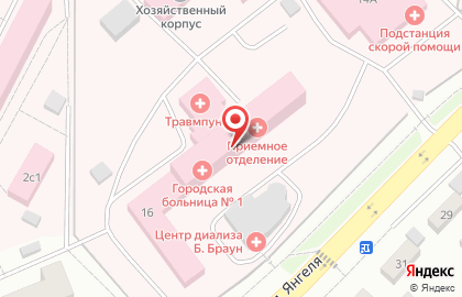 Братская городская больница №1, ОГАУЗ на карте