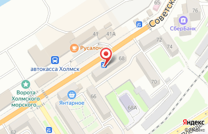 Торговый центр Новый мир на Советской улице на карте