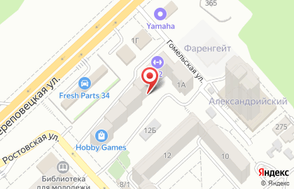 Идеал на Череповецкой улице на карте