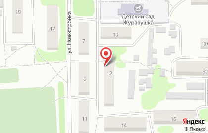 Отделение банка СберБанк России на улице Новостройка на карте