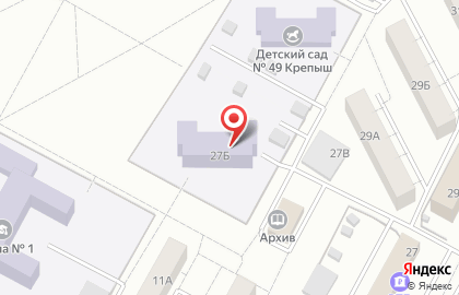 Крепыш в Центральном районе на карте