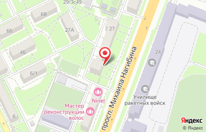 Магазин электротоваров Киловатт на проспекте Михаила Нагибина на карте