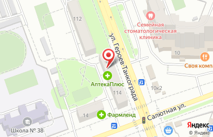 Луиза на улице Героев Танкограда на карте