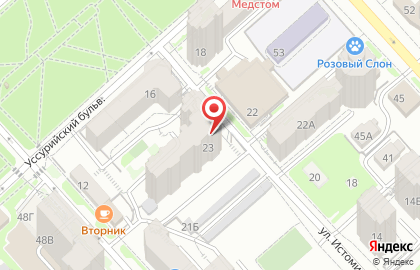 Продуктовый магазин Маркет Ф в Центральном районе на карте