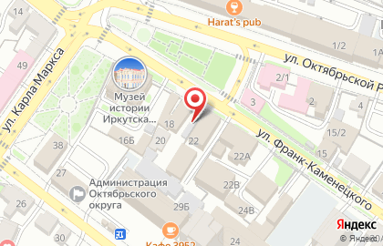 Компания натяжных потолков НебоЛэнд в Правобережном округе на карте