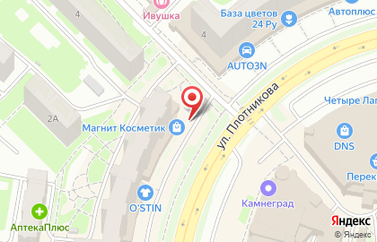 Мебельный салон Ассамблея на улице Плотникова на карте