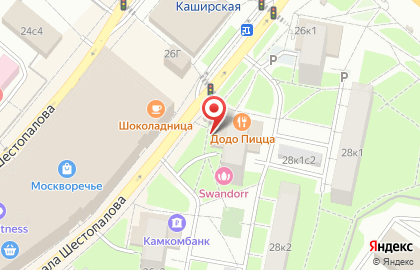 Магазин медицинской одежды Art Line в Москворечье-Сабурово на карте