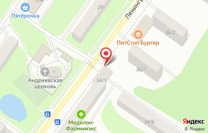 Магазин Мир пива на улице Ленинградской на карте