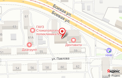 Видеомаркет на улице Павлова на карте