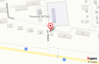 Продовольственный магазин в Ставрополе на карте