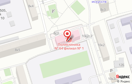 Городская поликлиника №64 на Преображенской площади на карте
