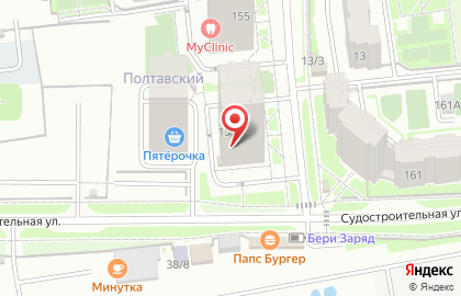 Аптека Лавка Здоровья на Судостроительной улице на карте