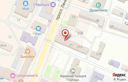 Агентство недвижимости Профессионал на проспекте Ленина на карте