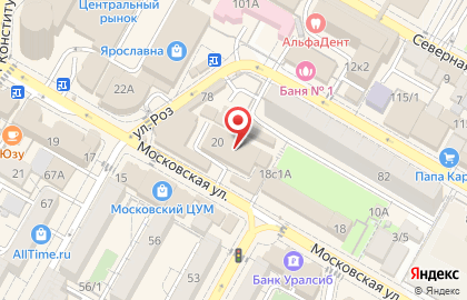 Радуга-Юг на Московской улице на карте