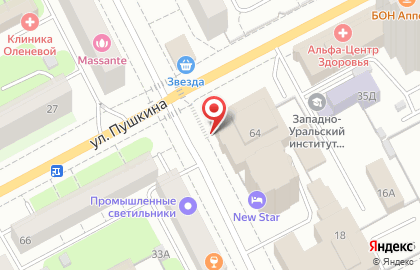 Баня Пушкинская, ИП Япаров в. м. на карте