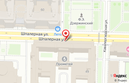Банкомат ВТБ на Шпалерной улице на карте