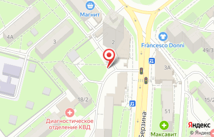 Киоск Фруктовый рай в Советском районе на карте