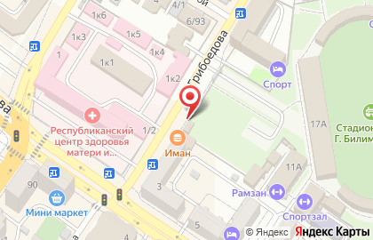 Продуктовый магазин в Грозном на карте