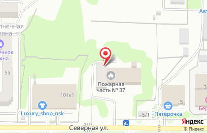 Пожарная часть №37, 8 отряд ФПС по Новосибирской области на карте