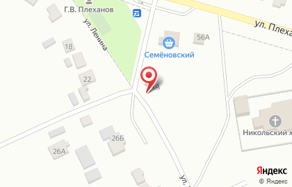 Колбасы и деликатесы МПК Чернышевой на улице Ленина на карте