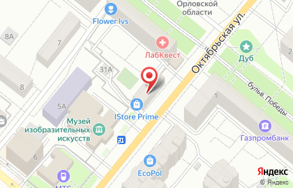 Туристическое агентство Парусник на Октябрьской улице на карте