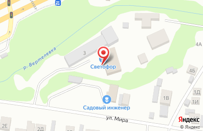 Дискаунтер Светофор в Советском районе на карте