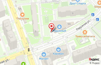 Киоск и магазин Розы России на Радужной улице на карте