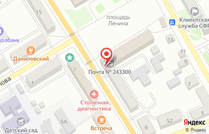 Почта России, АО на улице Ленина на карте