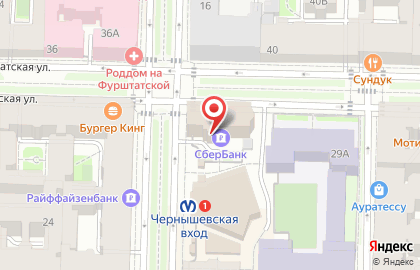 Терминал МосОблБанк на проспекте Чернышевского на карте