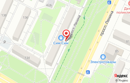 Сеть магазинов ювелирных изделий на проспекте Ленина на карте