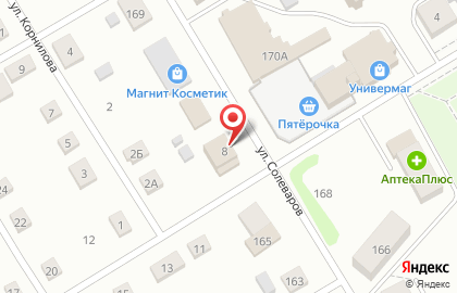 Кондитерский магазин Конфетка на улице Луначарского на карте