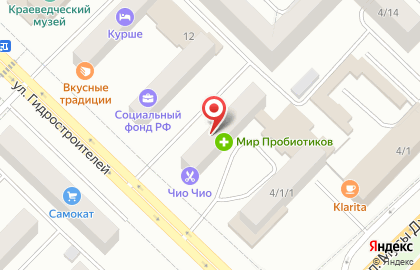 БытСервис на улице Гидростроителей на карте