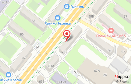 Салон мебели ТриДе в Октябрьском округе на карте