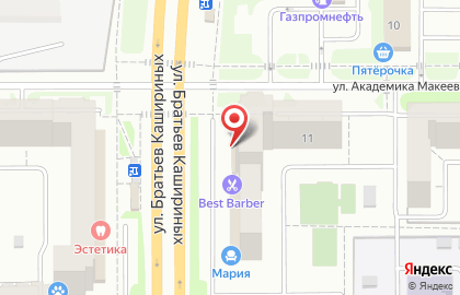 Торгово-сервисная фирма Дракон-Челябинск на улице Братьев Кашириных на карте