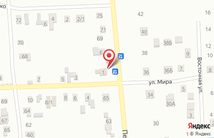 Продовольственный магазин Казачок на Первомайской улице на карте