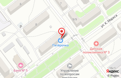 Универсам Пятёрочка в Московском округе на карте