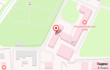 Альметьевская центральная районная больница на проспекте Строителей на карте