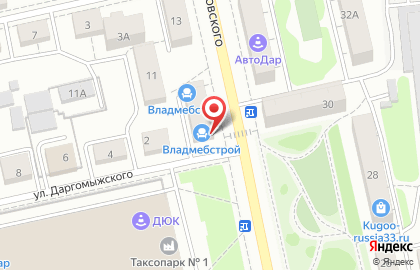 Торгово-производственная компания Владмебстрой на улице Чайковского на карте