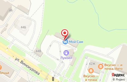 Служба эвакуации автомобилей на улице Винокурова на карте